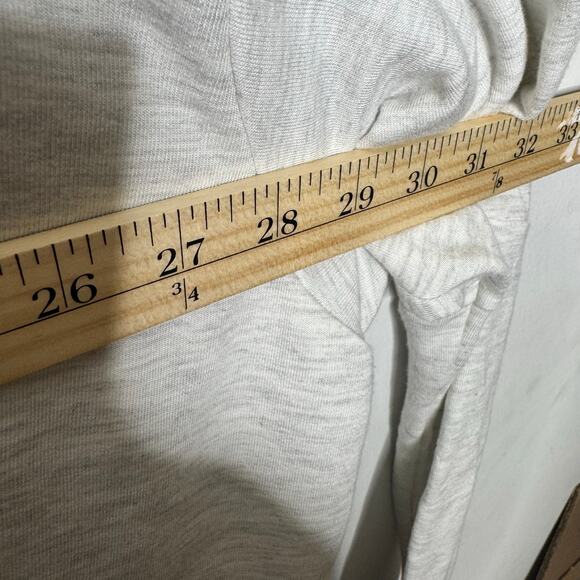 Anthropologie Dolan‎ T-Shirt Gray Open Front Cardigan Wrap Size L Cozy Coastal - Picture 4 of 8